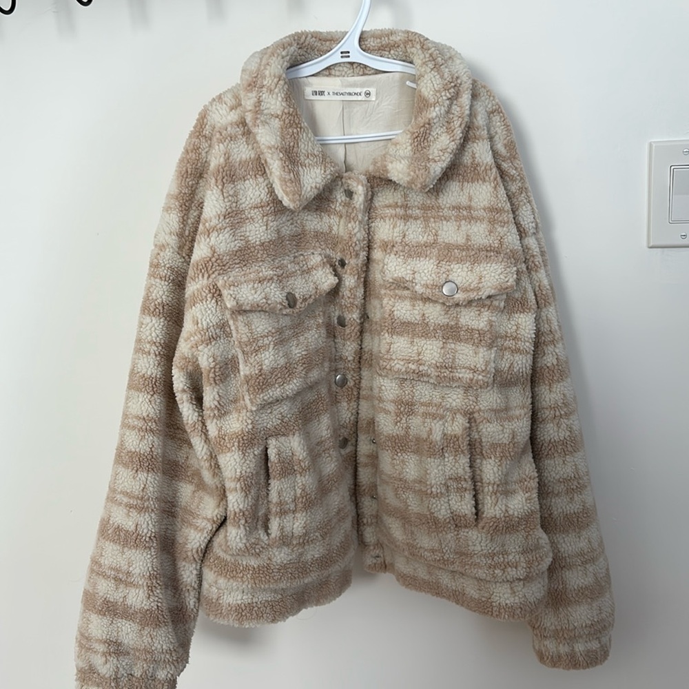 12th Tribe x THESALTYBLONDE Teddy Jacket Sm